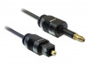 TOSLINK(M)->TOSLINK MINI(M) OPTICAL CABLE 1M 2.2MM DELOCK