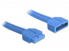 USB PIN HEADER M/F 19 PIN 3.0 CABLE 45CM BLUE DELOCK
