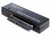 USB MICRO(M) 3.0->SATA DATA III (6GB/S) 22PIN(F) ADAPTER+ USB MICRO->USB-A CABLE BLACK DELOCK