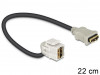 KEYSTONE MODULE HDMI(F)->HDMI(F) 110" WITH CABLE 22CM DELOCK