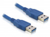 USB-A M/M 2.0 CABLE 2M BLUE DELOCK
