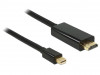 DISPLAYPORT MINI(M) V1.1A->HDMI(M) CABLE 3M BLACK DELOCK
