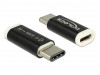 USB-C(M) 2.0->USB MICRO(F) ADAPTER BLACK DELOCK