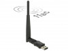 WIRELESS NETWORK CARD USB DELOCK AC600 DUAL BAND 1X EXTERNAL ANTENNA