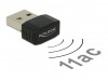 WIRELESS NETWORK CARD USB DELOCK AC600 DUAL BAND 1X INTERNAL ANTENNA