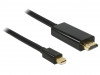 DISPLAYPORT MINI(M) V1.1A->HDMI(M) CABLE 2M BLACK DELOCK