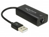 NETWORK CARD DELOCK USB 2.0 1X RJ45 100MB CABLE