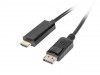 DISPLAYPORT(M) V1.1->HDMI(M) CABLE 1M BLACK LANBERG
