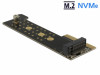 PCI EXPRESS X4->M.2 KEY M NVME ADAPTER DELOCK