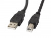 USB-A(M)->USB-B(M) 2.0 CABLE 0.5M BLACK FERRITE LANBERG