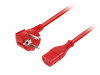CEE 7/7->IEC 320 C13 POWER CORD 1.8M VDE RED ARMAC