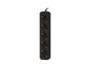 POWER STRIP LANBERG 1.5M 5X SCHUKO OUTLETS QUALITY-GRADE COPPER CABLE BLACK