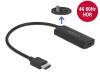 HDMI(M)->USB-C(F) ADAPTER CABLE 24CM 4K 60HZ (DP ALT MODE) ACTIVE DELOCK